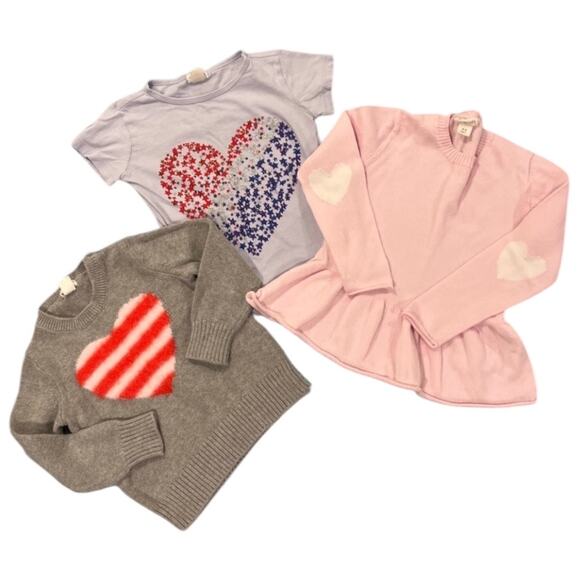 Crewcuts Girls Size 4/5 Hearts Clothing Bundle - Picture 1 of 11